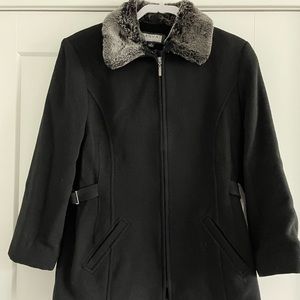 NWOT Black Wool Coat